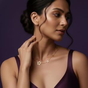 Starfall Charm Anti-Tarnish Neckpiece