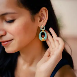 Mint Gold Everday Earrings