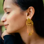 Eye of Gold Anti-Tarnish Earrings