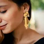 Golden Spark Anti-Tarnish Earrings