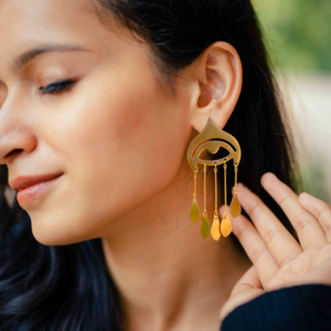 Eye of Gold Anti-Tarnish Earrings