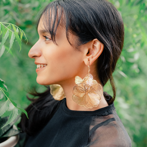 Bloom Boom Hoops Danglers Anti-Tarnish