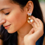 Pearl Petal Charm Anti-Tarnish Earrings