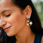 Pearl Petal Charm Anti-Tarnish Earrings