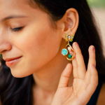 Mint Butterfly Anti-Tarnish Earrings