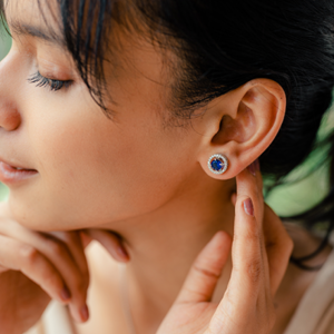 Ocean Blue 925 Silver Jewelry Set