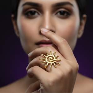 Eternal Sun Spiral Anti-tarnish Ring