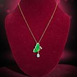 Emerald Flutter Anti-Tarnish Necklace