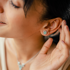 Mint Mirage Silver Pendant Set