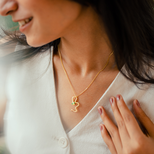 Sterling Silver Snake Pendant Necklace